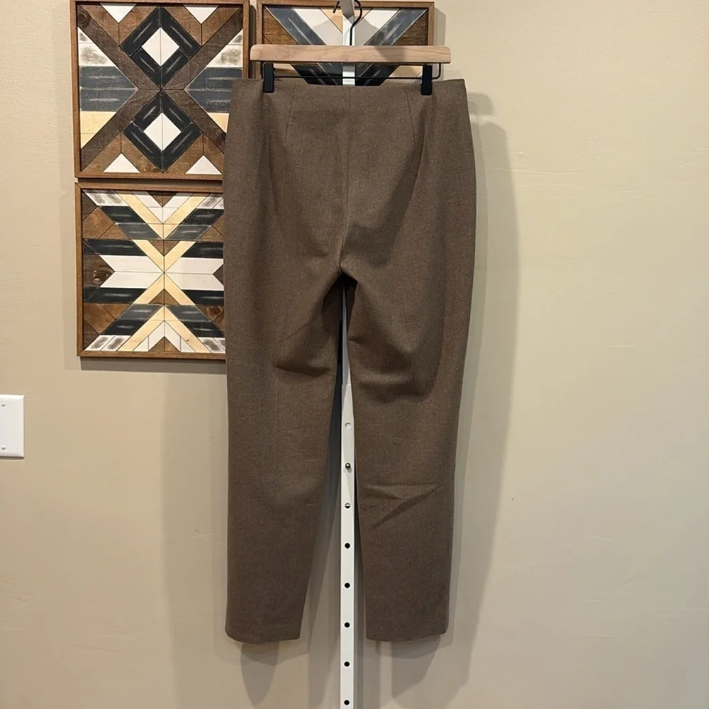 Ralph Lauren Collection Wool Ankle Pants Brown Heather 8 EUC